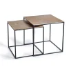 Wohnen Metall Couchtisch Duo in Bronze - Havanna (zweiteilig)