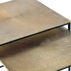 Wohnen Metall Couchtisch Duo in Bronze - Havanna (zweiteilig)