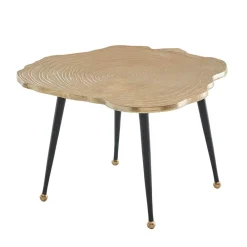 Wohnen Metall Couchtisch mit Alu Platte im Baumscheiben Design - Lavetras