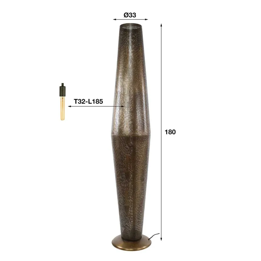Wohnen Lampen & Leuchten*Metall Design-Stehleichte mit Lochmuster - Razmon