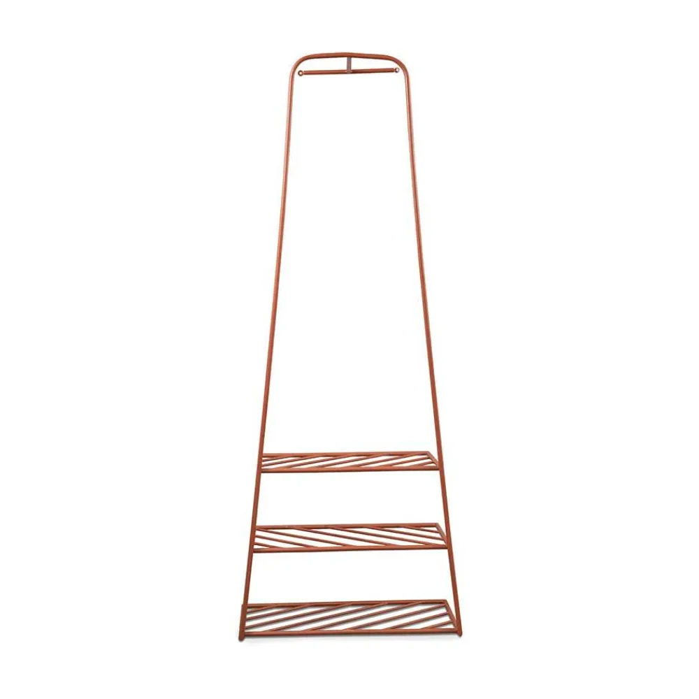 Wohnen Metall Garderobe in Rostfarben - Estren