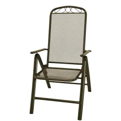 Wohnen Metall-Gartenmöbel*Metall Garten Klappstuhl in Grau - Rocasa (2er Set)