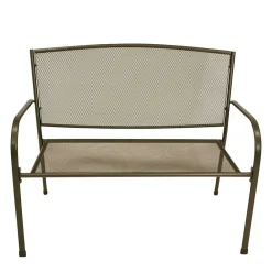 Wohnen Metall Gartenbank in Dunkelgrau - Labelsio