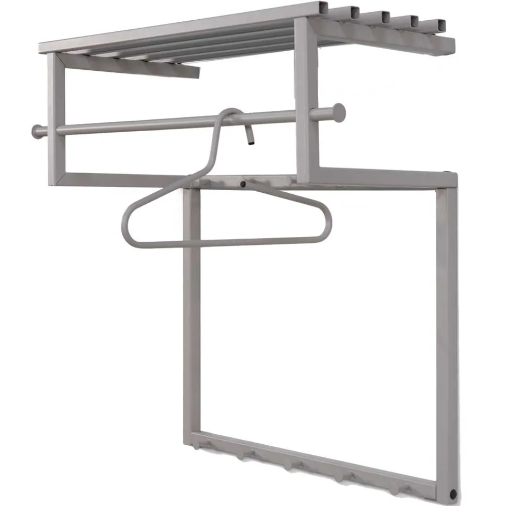 Wohnen Metall Hängegarderobe in Taupe - Solca