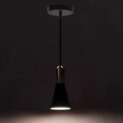 Wohnen Metall Hängelampe für Tisch in Schwarz - Marie