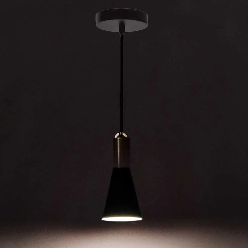 Wohnen Metall Hängelampe für Tisch in Schwarz - Marie