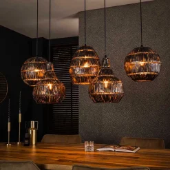 Wohnen Metall Hängelampe mit fünf Schirmen - Herri