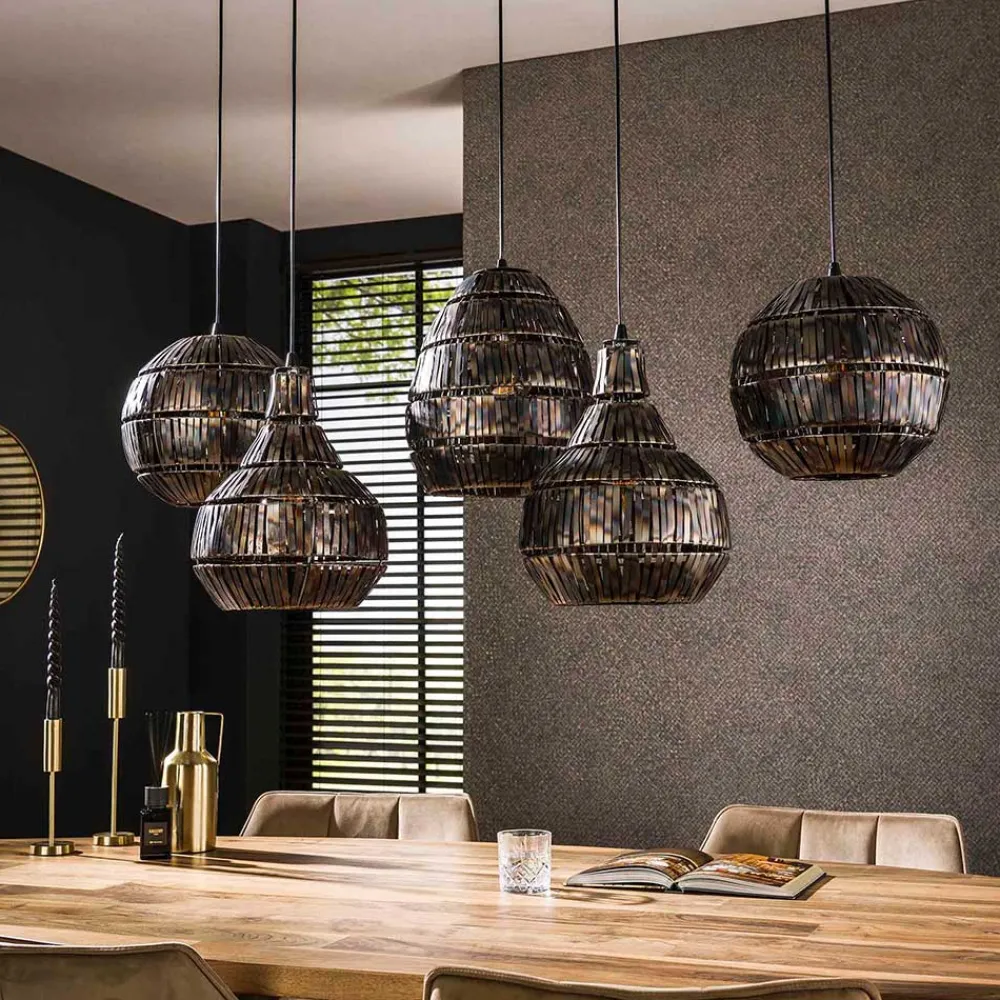 Wohnen Metall Hängelampe mit fünf Schirmen - Herri