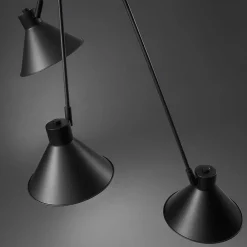 Wohnen Lampen & Leuchten*Metall Hängeleuchte in Schwarz - 3-flammig - Gravitoa