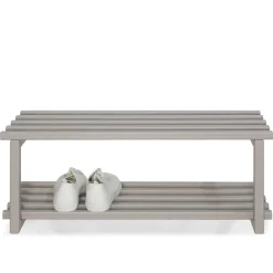 Wohnen Metall Schuhregal in Taupe - Verinaros