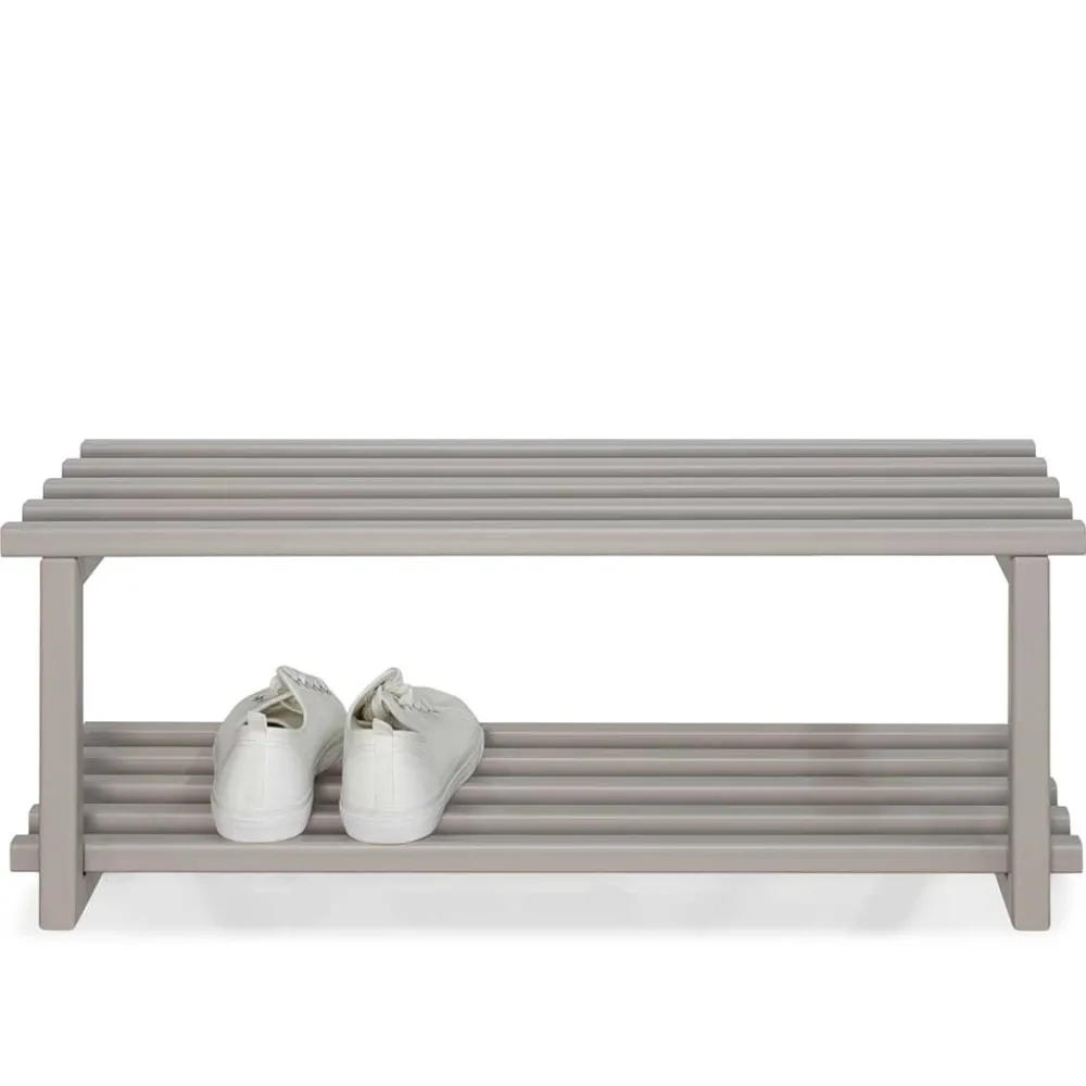 Wohnen Metall Schuhregal in Taupe - Verinaros