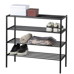 Wohnen Wohnzimmer-Regale|Esszimmerregale*Metall Schuhregal mit vier Gitterablagen - Greeceline