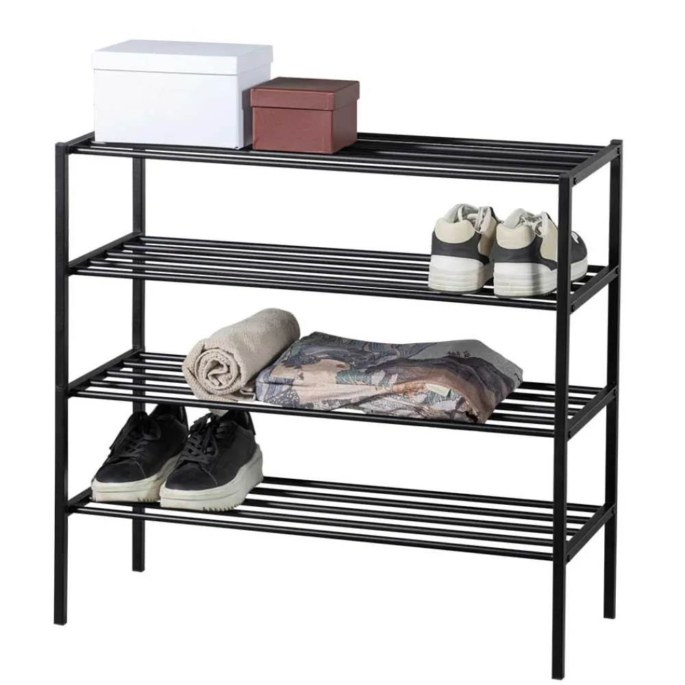 Wohnen Wohnzimmer-Regale|Esszimmerregale*Metall Schuhregal mit vier Gitterablagen - Greeceline