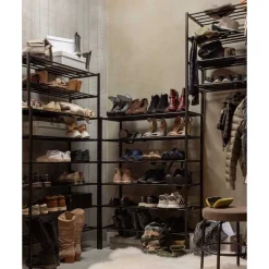 Wohnen Wohnzimmer-Regale|Esszimmerregale*Metall Schuhregal mit vier Gitterablagen - Greeceline