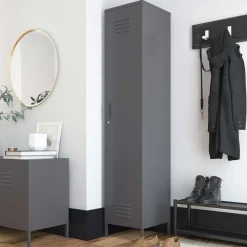 Wohnen Metall Spindschrank in Dunkelgrau - Vespania