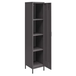 Wohnen Metall Spindschrank in Dunkelgrau - Vespania