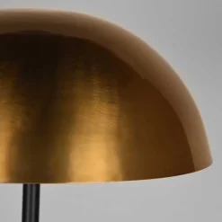 Wohnen Lampen & Leuchten*Metall Stehlampe in Gold Antik & Schwarz - Gonnya
