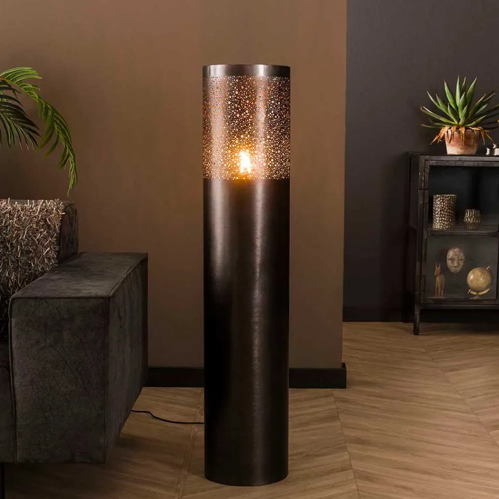 Wohnen Lampen & Leuchten*Metall Stehleuchte im Zylinder Design - Vacan