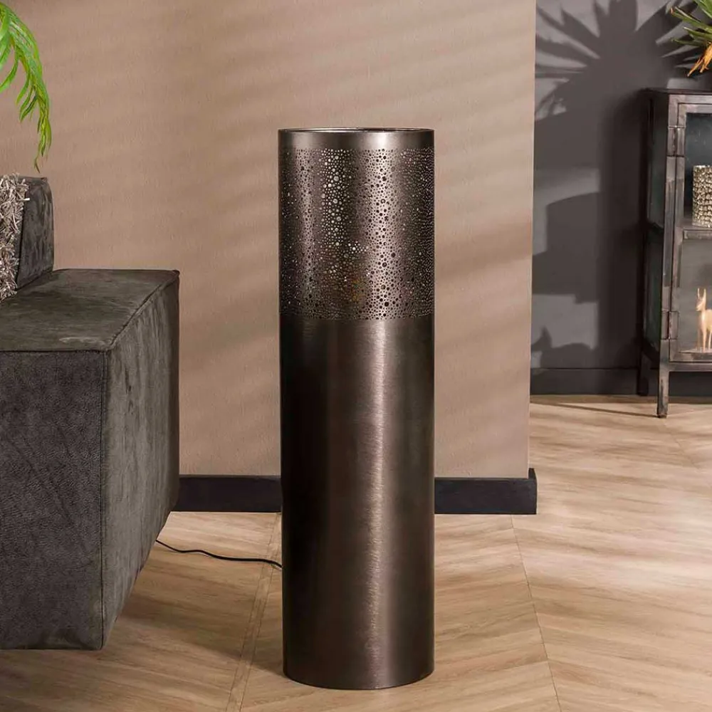 Wohnen Lampen & Leuchten*Metall Stehleuchte im Zylinder Design - Vacan