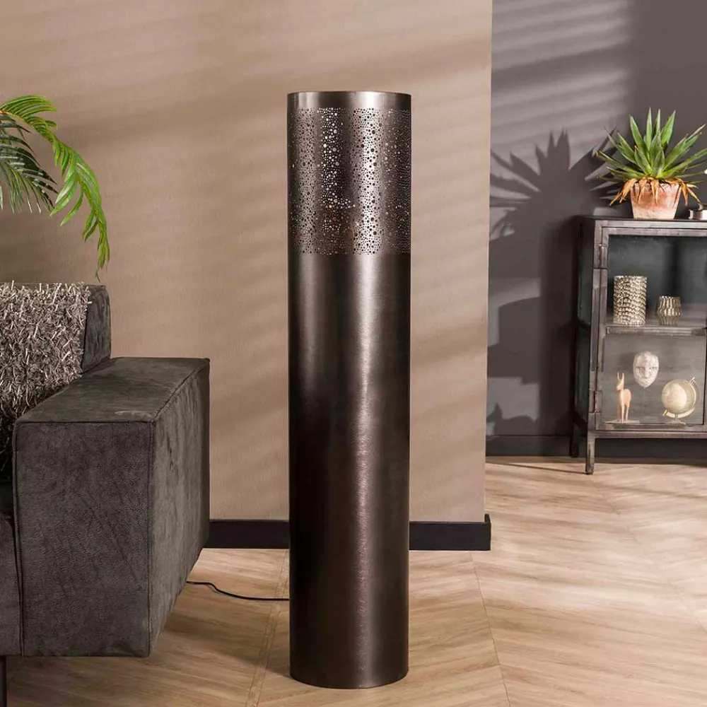 Wohnen Lampen & Leuchten*Metall Stehleuchte im Zylinder Design - Vacan
