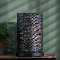 Wohnen Braune Möbel|Loft Möbel*Metall Tischleuchte in Schwarzbraun - Bageria