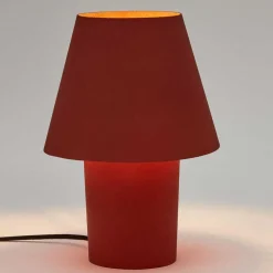 Wohnen Lampen & Leuchten*Metall Tischleuchte in Terracotta - Dorian