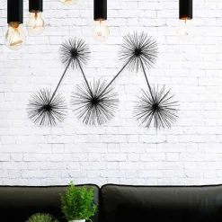 Wohnen Wandbilder*Metall Wanddekoration in Schwarz - Folio