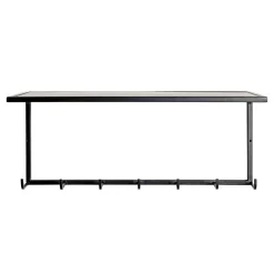 Wohnen Garderoben|Garderoben*Metall Wandgarderobe mit Hutboden - Breznia