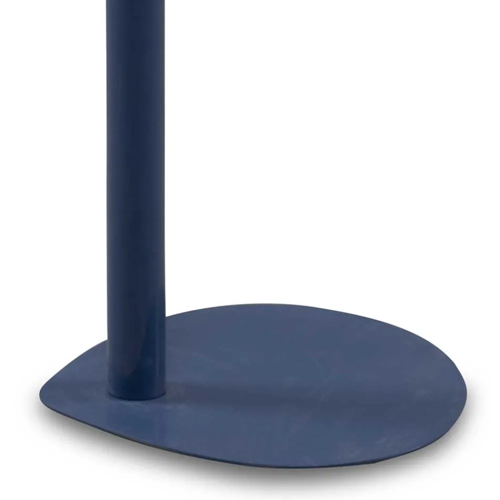 Wohnen Metall-Anstelltisch in mattem Dunkelblau - Sancho