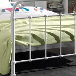 Wohnen Jugendbetten*Metallbett Maccles in Weiß