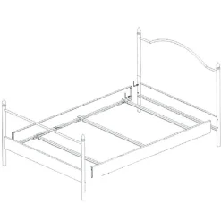 Wohnen Jugendbetten*Metallbett Matilda in Grau