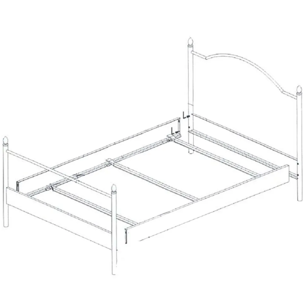 Wohnen Jugendbetten*Metallbett Matilda in Grau