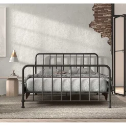 Wohnen Betten|Betten*Metallbett mit Gitter-Kopf- und Fußteil - Auricos