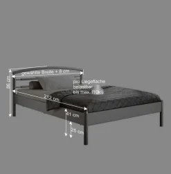 Wohnen Jugendbetten*Metallbett Monica aus Gusseisen