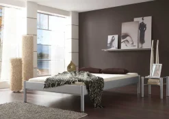 Wohnen Metallbett Valeria in Grau