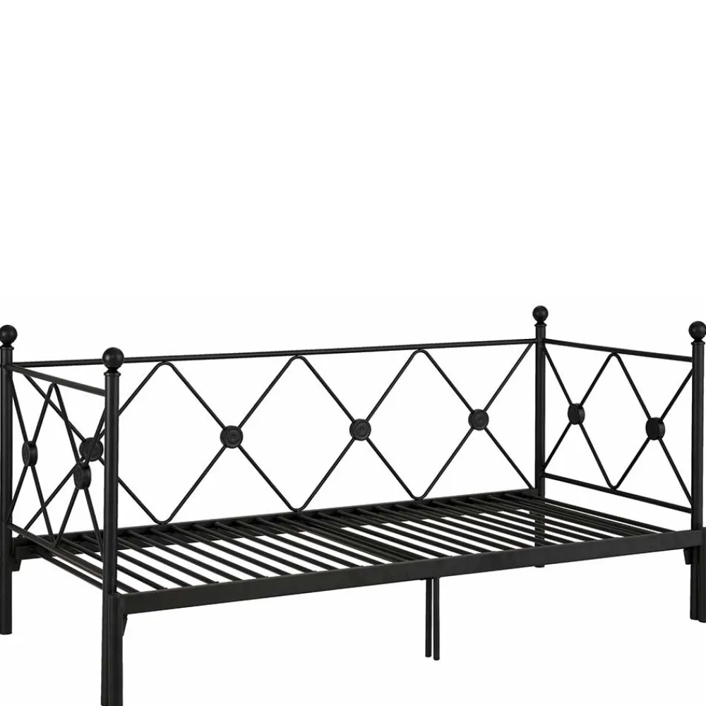 Wohnen Vintage Möbel*Metallbett zum Ausziehen im Vintage Look - Vrony