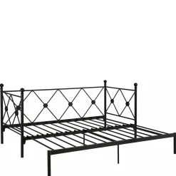 Wohnen Vintage Möbel*Metallbett zum Ausziehen im Vintage Look - Vrony