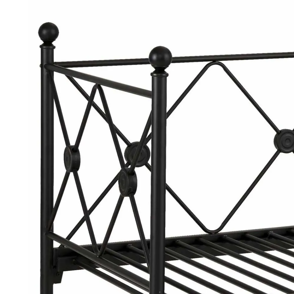 Wohnen Vintage Möbel*Metallbett zum Ausziehen im Vintage Look - Vrony