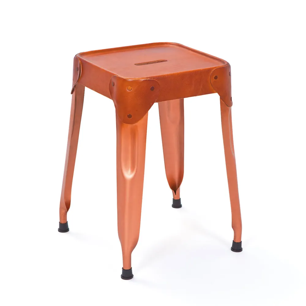 Wohnen Metallhocker Ricana in Kupferfarben (4er Set)