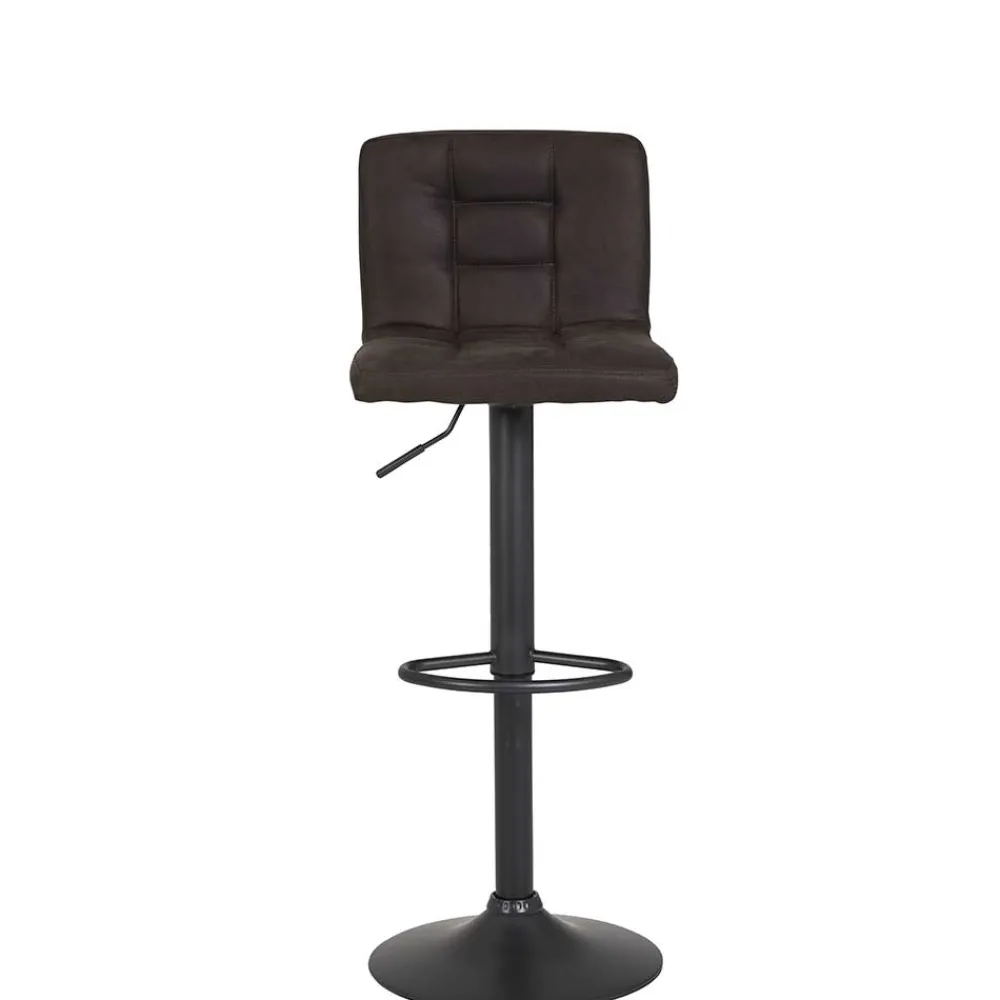 Wohnen Microfaser Barstuhl in Schlammfarben - Cervasius (2er Set)