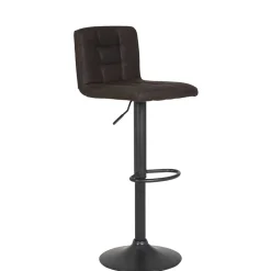 Wohnen Microfaser Barstuhl in Schlammfarben - Cervasius (2er Set)