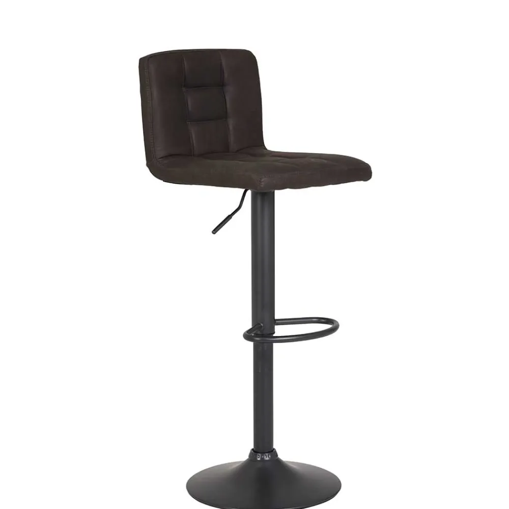 Wohnen Microfaser Barstuhl in Schlammfarben - Cervasius (2er Set)