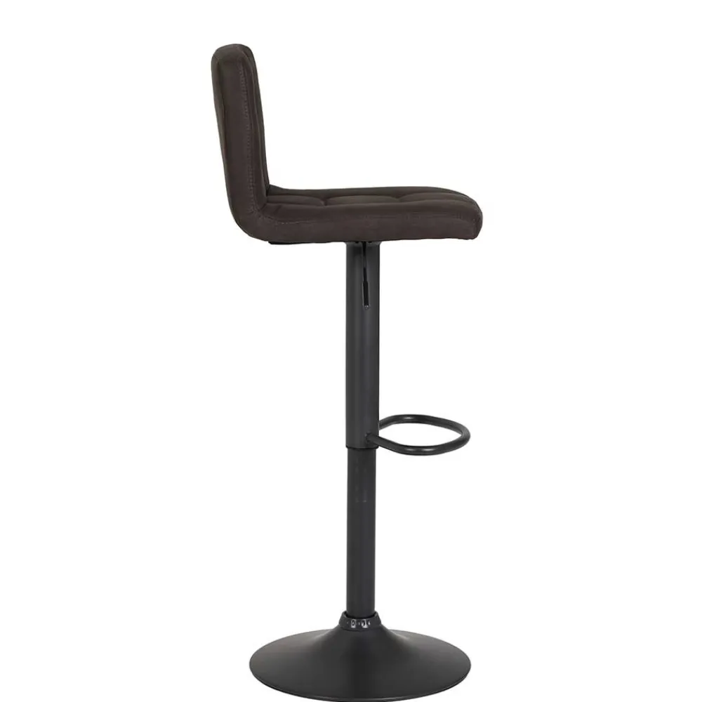 Wohnen Microfaser Barstuhl in Schlammfarben - Cervasius (2er Set)