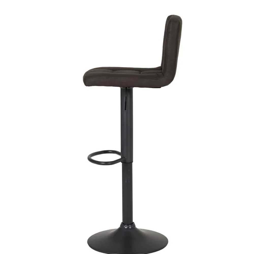 Wohnen Microfaser Barstuhl in Schlammfarben - Cervasius (2er Set)