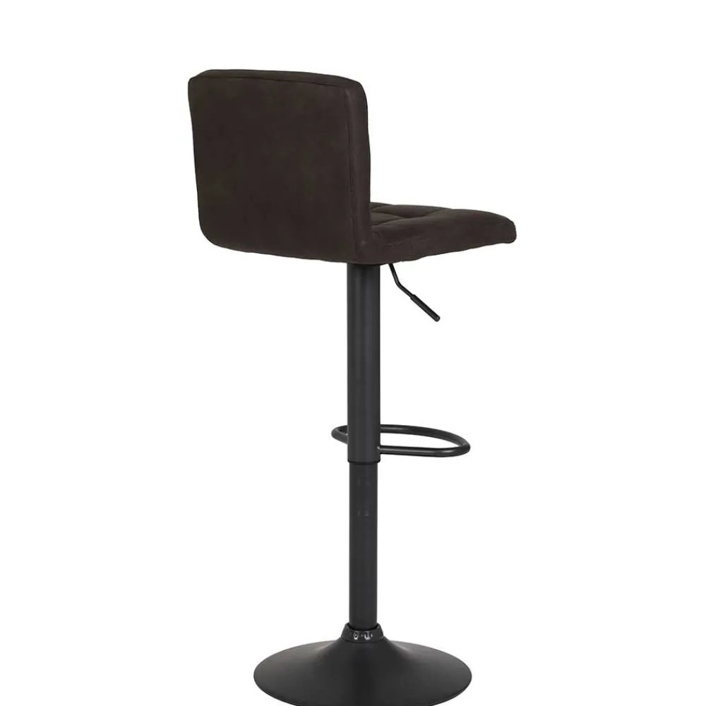 Wohnen Microfaser Barstuhl in Schlammfarben - Cervasius (2er Set)