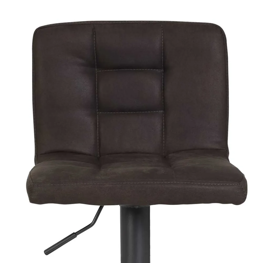 Wohnen Microfaser Barstuhl in Schlammfarben - Cervasius (2er Set)