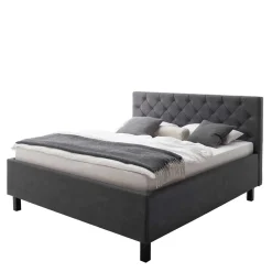 Wohnen Microfaser Doppelbett mit Bettkasten - Canossa