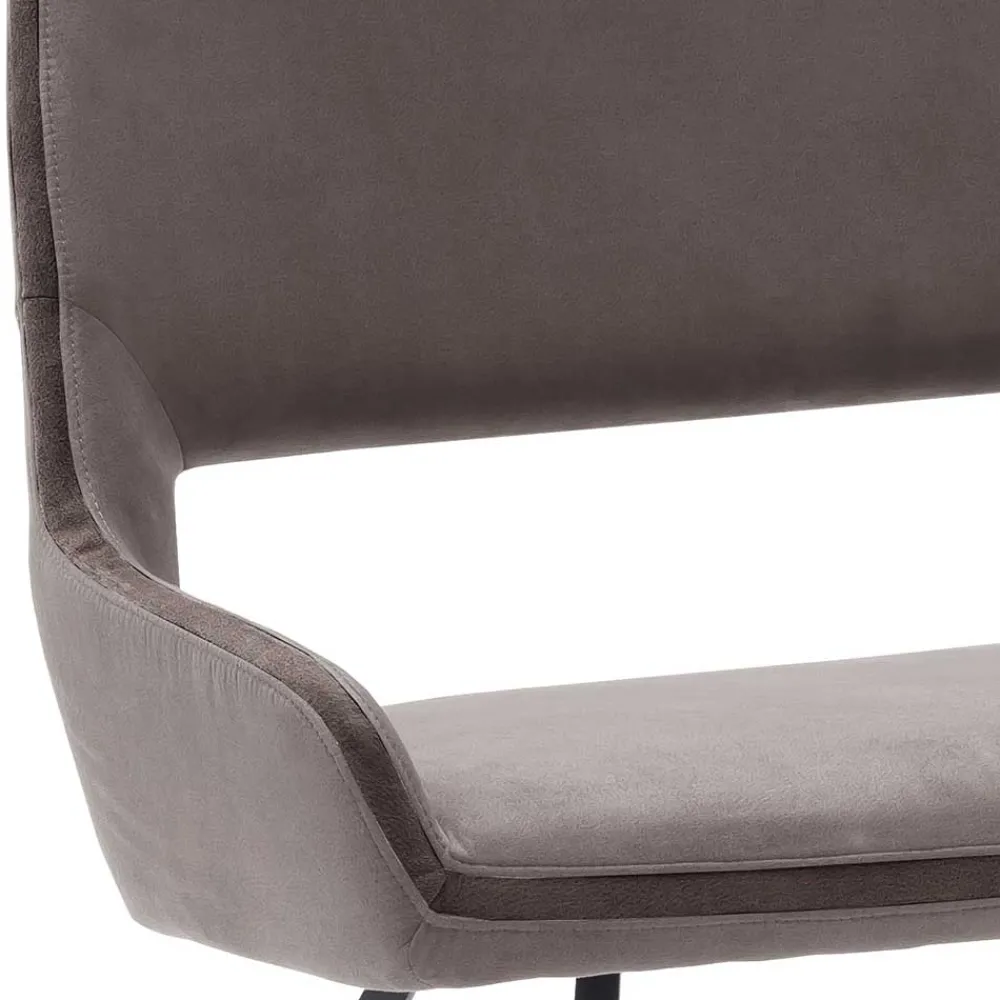 Wohnen Microfaser Esszimmerbank in Hellbraun - Puladium