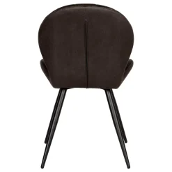 Wohnen Küchenstühle|Esszimmerstühle*Microfaser Küchenstuhl in Anthrazit - Crocodile (2er Set)