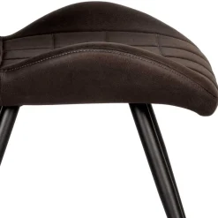 Wohnen Küchenstühle|Esszimmerstühle*Microfaser Küchenstuhl in Anthrazit - Crocodile (2er Set)